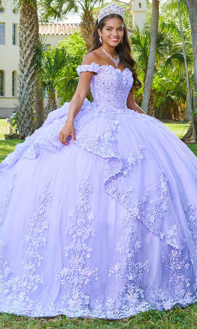 Quinceanera Collection 26080 - Sweetheart Off-Shoulder Ballgown Ball Gowns 0 / Lilac