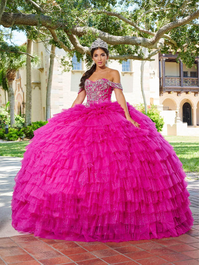 Quinceanera Collection 26081 - Embellished Off-Shoulder Ballgown Special Occasion Dress