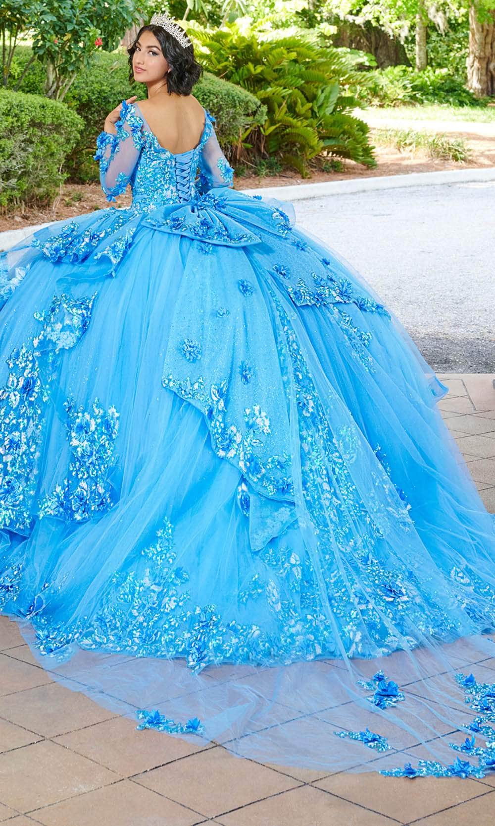 Quinceanera Collection 26082 - Long Sleeve Bateau Neck Ballgown Ball Gowns