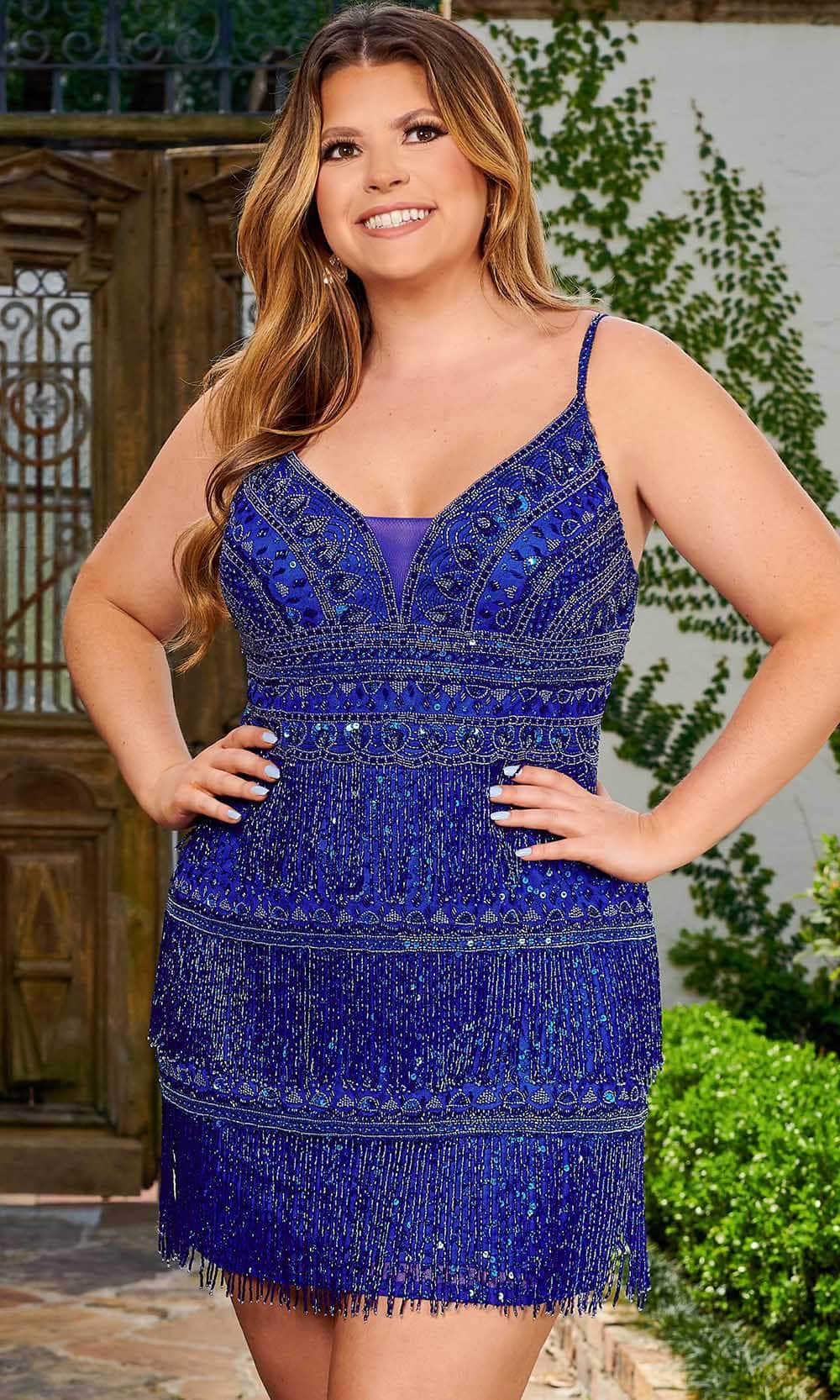 Rachel Allan 40208 - Sleeveless Beaded Cocktail Dress Special Occasion Dress