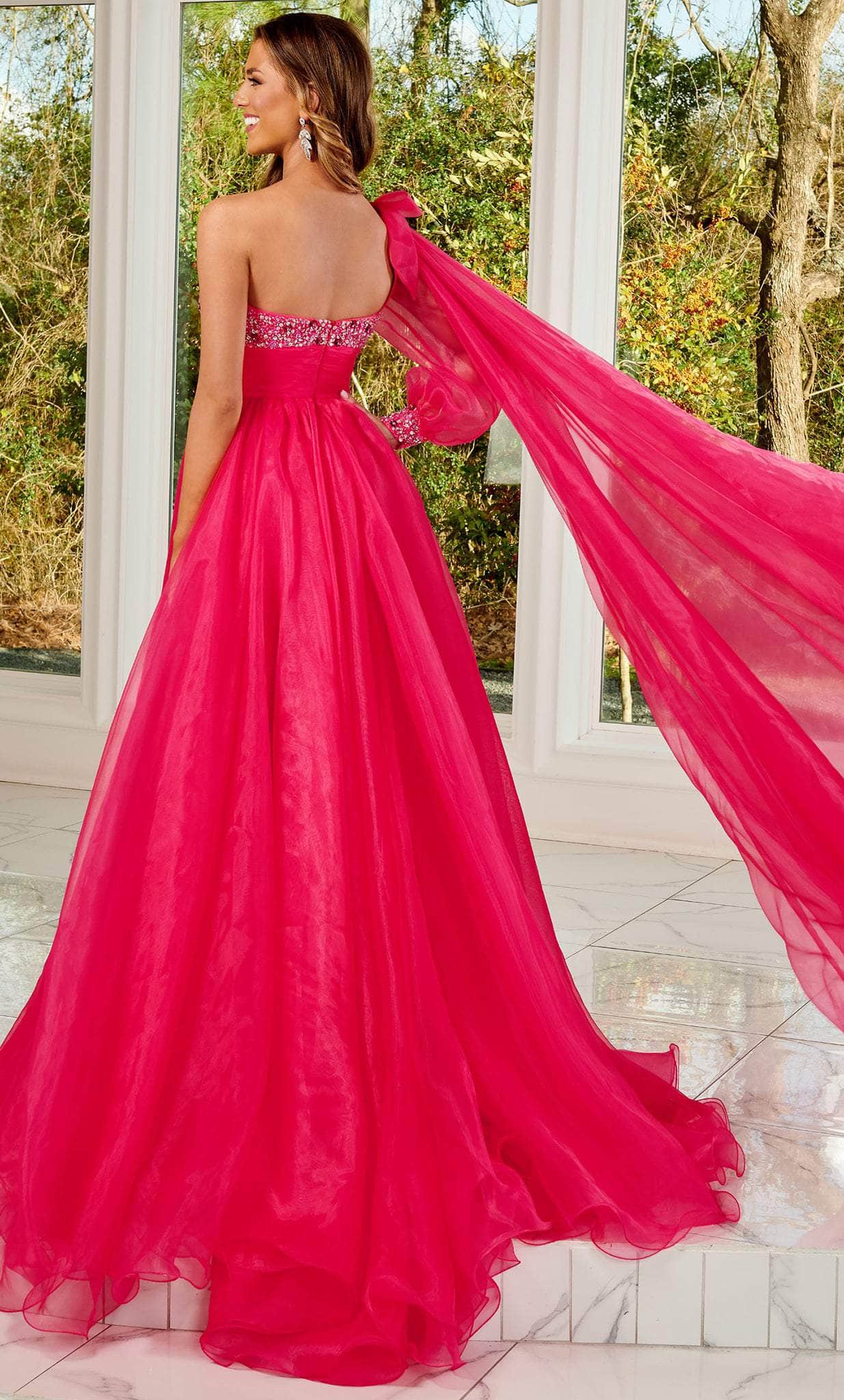 Rachel Allan 50234 - Romper w/ Overskirt