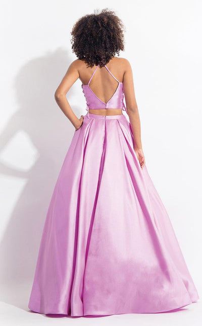 Rachel Allan - 6040 Two Piece Lace Up Pleated Ballgown Prom Dresses