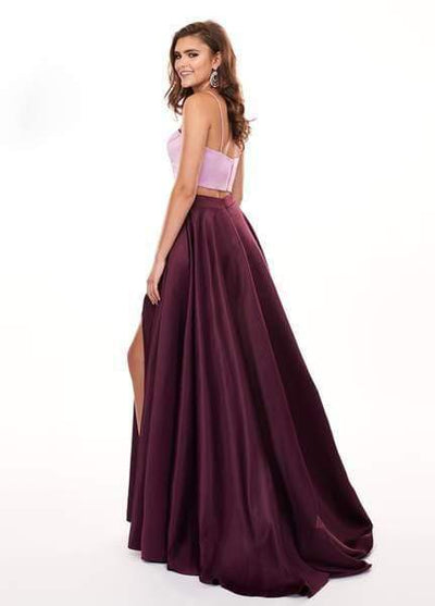 Rachel Allan - 6422 Two Piece Matte Satin A-line Dress Prom Dresses