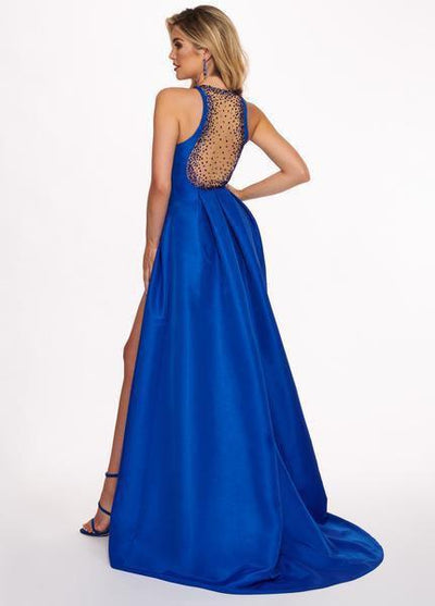 Rachel Allan - 6435 Beaded Romper style Plunging Illusion Gown - 1 pc Mint in Size 6 Available CCSALE
