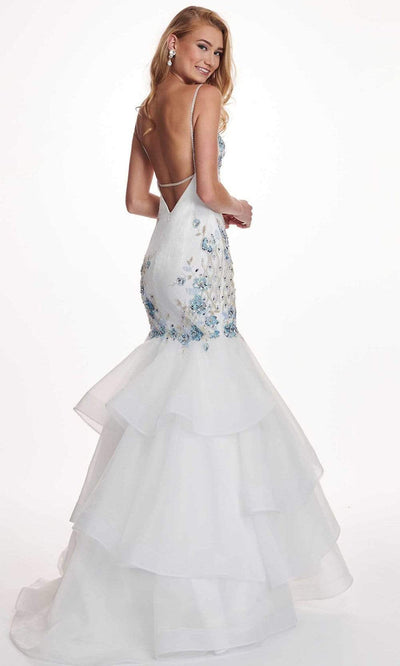 Rachel Allan - 6485 Embellished Sweetheart Tiered Mermaid Gown Special Occasion Dress