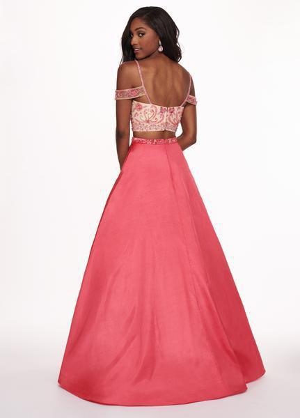 Rachel Allan - 6534 Two Piece Beaded Taffeta Ballgown Special Occasion Dress