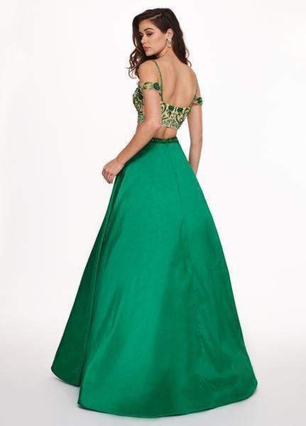 Rachel Allan - 6534 Two Piece Beaded Taffeta Ballgown Ball Gowns