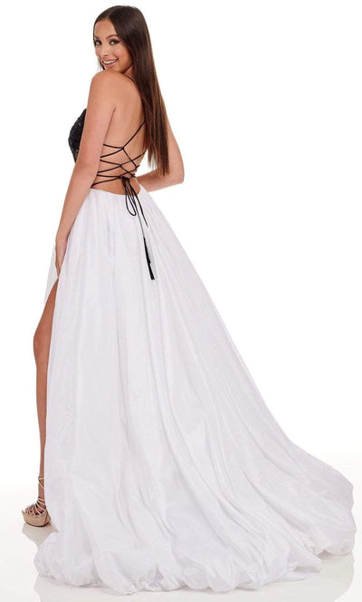 Rachel Allan - 70021 High Slit Cut Glass Bubble Hem Dress Prom Dresses