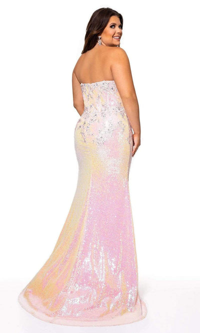 Rachel Allan - 70132W Semi-Sweetheart Floral Appliqued Dress Prom Dresses