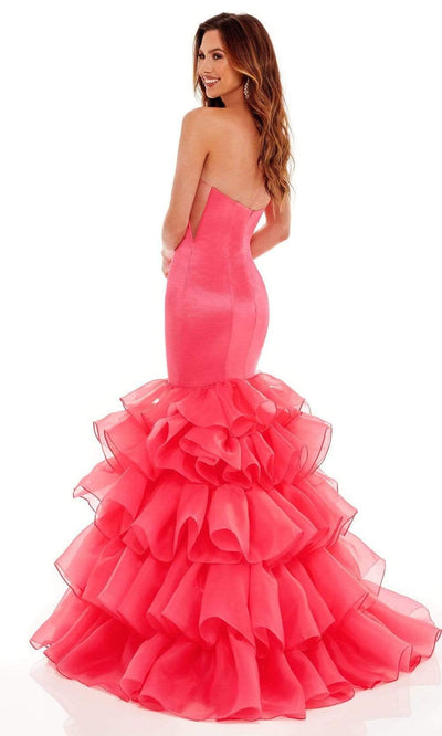 Rachel Allan - 70142 Strapless Sweetheart Tiered Gown Prom Dresses