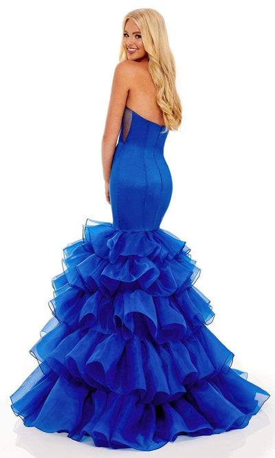 Rachel Allan - 70142 Strapless Sweetheart Tiered Gown Prom Dresses