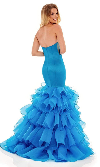 Rachel Allan - 70142 Strapless Sweetheart Tiered Gown Prom Dresses