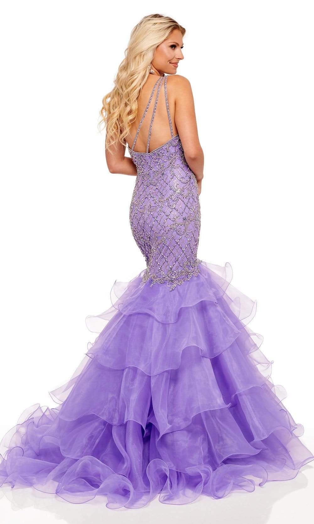 Rachel Allan - 70176 One Shoulder Fully Beaded Dress Prom Dresses