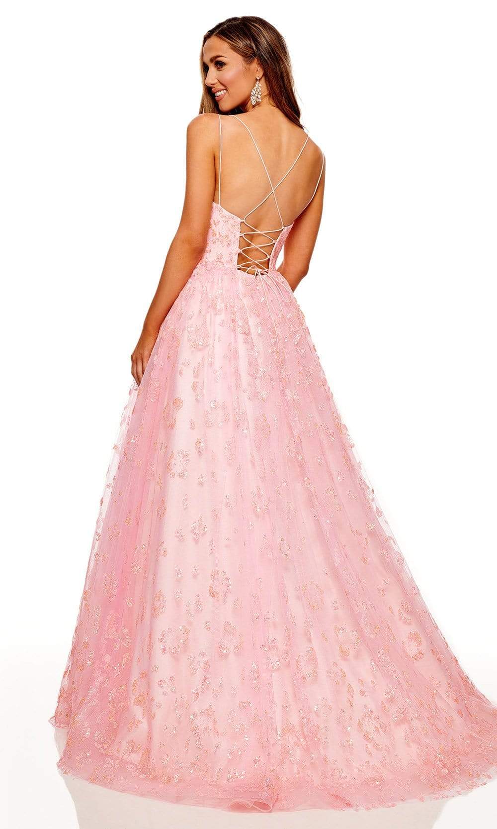 Rachel Allan - 70182 Sequin Accented A-Line Gown Prom Dresses
