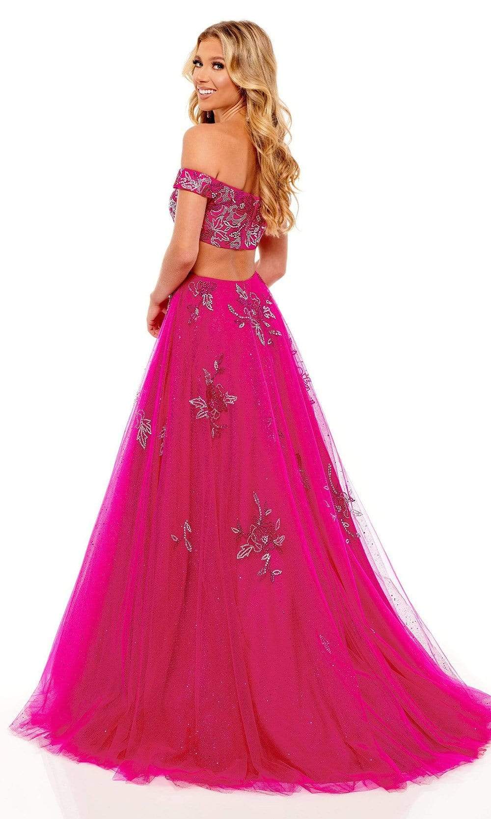 Rachel Allan - 70187 Bead Embellished Off Shoulder Ballgown Prom Dresses