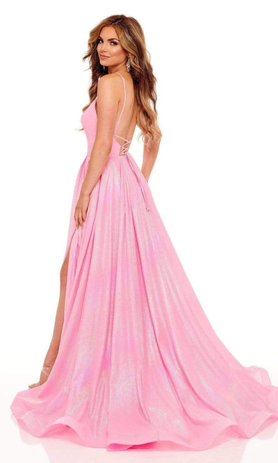 Rachel Allan - 70200 V-Neck A-Line Evening Gown Prom Dresses