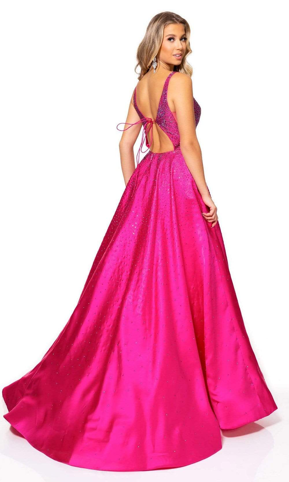 Rachel Allan - 70212 Beaded Scoop Back A-Line Gown Prom Dresses