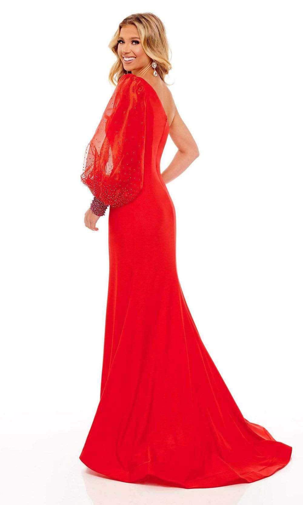 Rachel Allan - 70225 Fitted Asymmetrical Evening Gown Prom Dresses