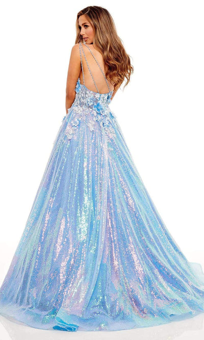Rachel Allan - 70267 Asymmetrical Appliqued Ballgown Prom Dresses