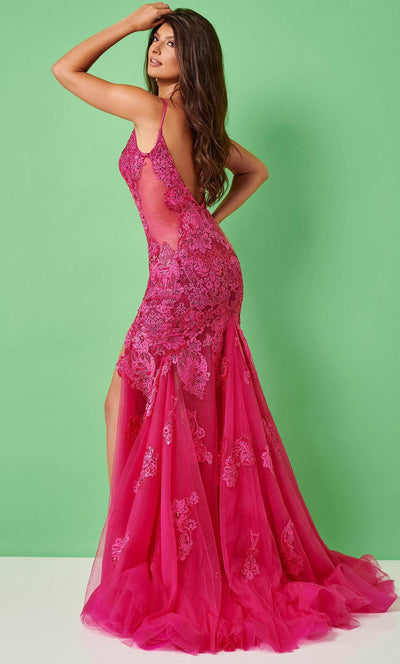 Rachel Allan 70275 - Lace Trumpet Prom Dress Special Occasion Dress