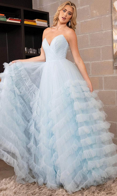 Rachel Allan 70490 - Ruffled Trim Ballgown