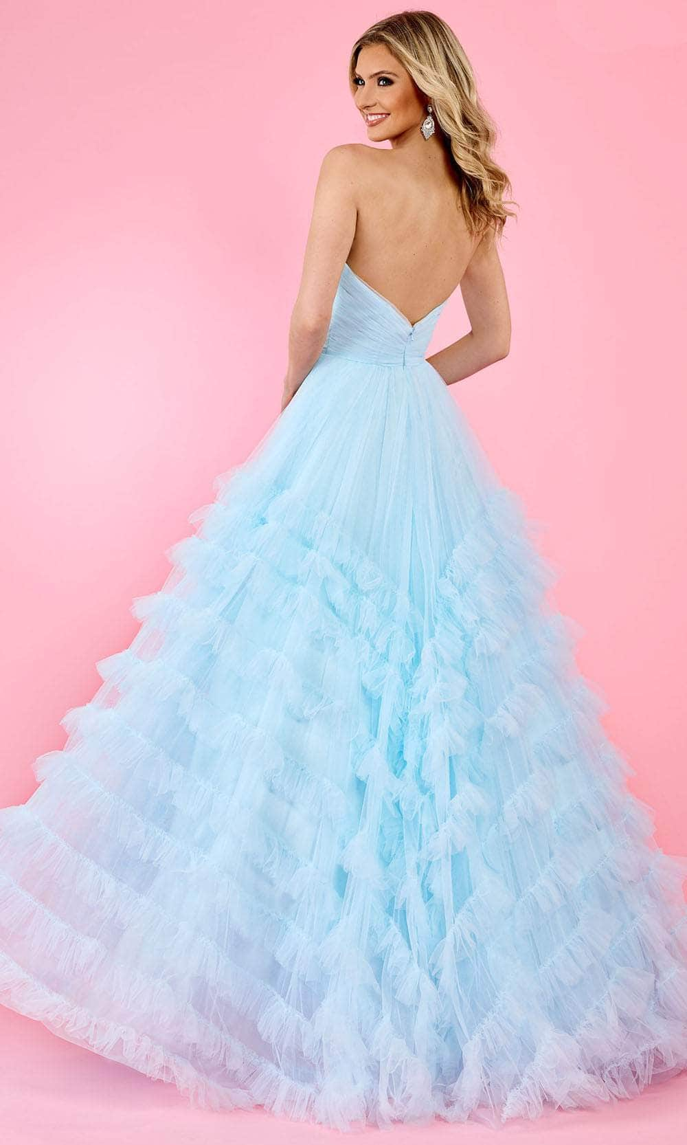 Rachel Allan 70490 - Ruffled Trim Ballgown