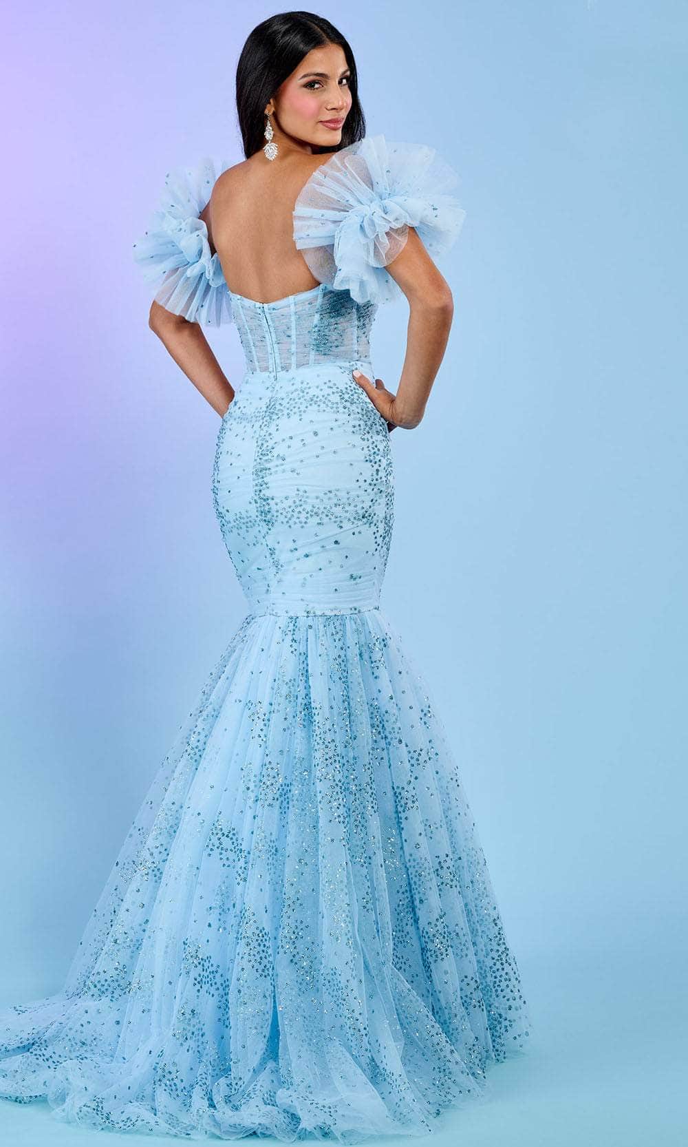 Rachel Allan 70500 - Strapless Glitter Prom Dress
