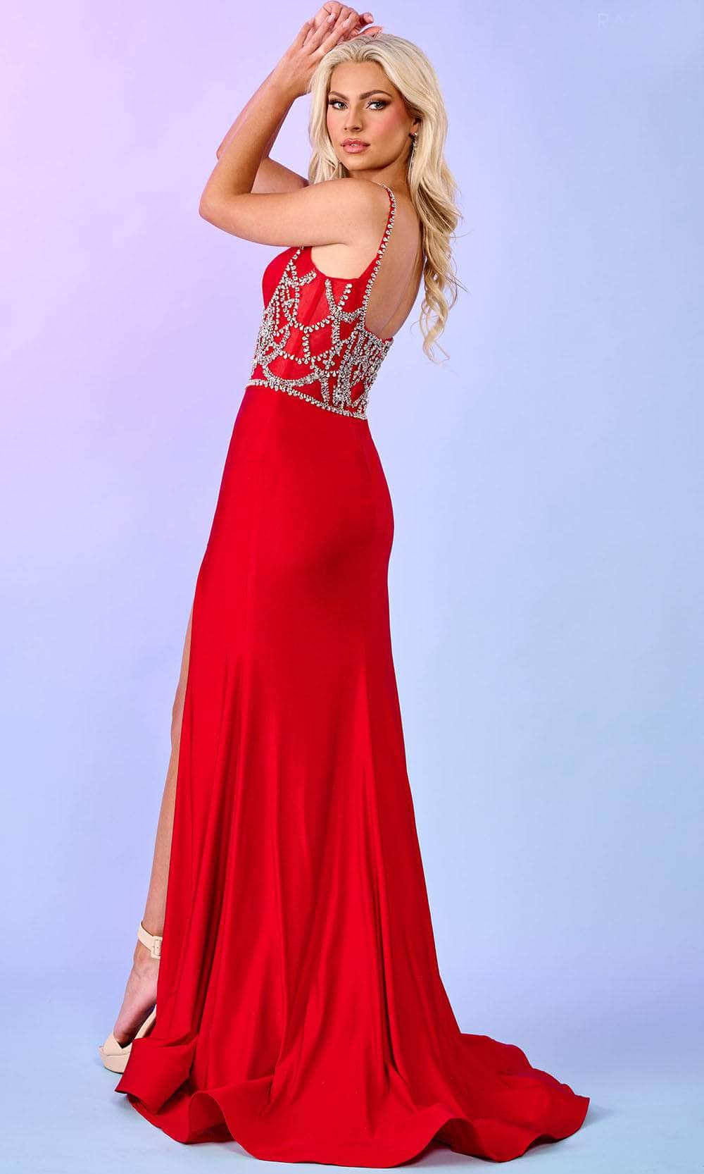 Rachel Allan 70512 - Bustier Prom Dress with Slit
