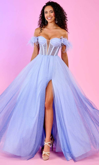 Rachel Allan 70515 - Ombre A-Line Prom Dress Ball Gowns 00 / Royal Ombre