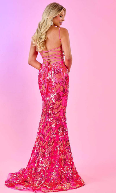 Rachel Allan 70516 - Sequined V-Neck Prom Dress
