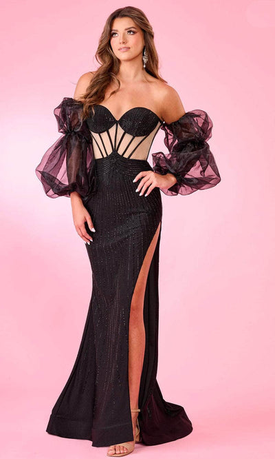 Rachel Allan 70539 - Jeweled Corset Prom Dress Prom Dresses 00 / Black