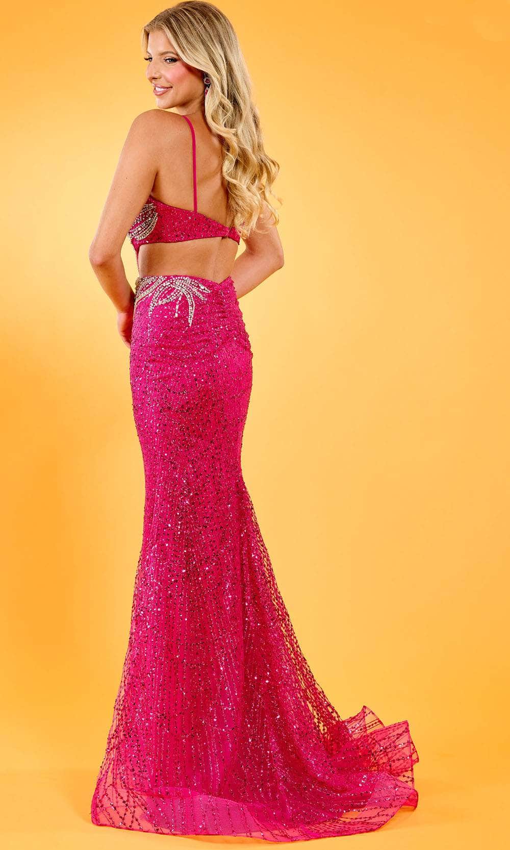 Rachel Allan 70558 - Jeweled Cutout Prom Dress