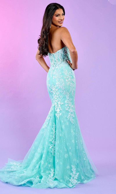 Rachel Allan 70566 - Floral Mermaid Prom Dress