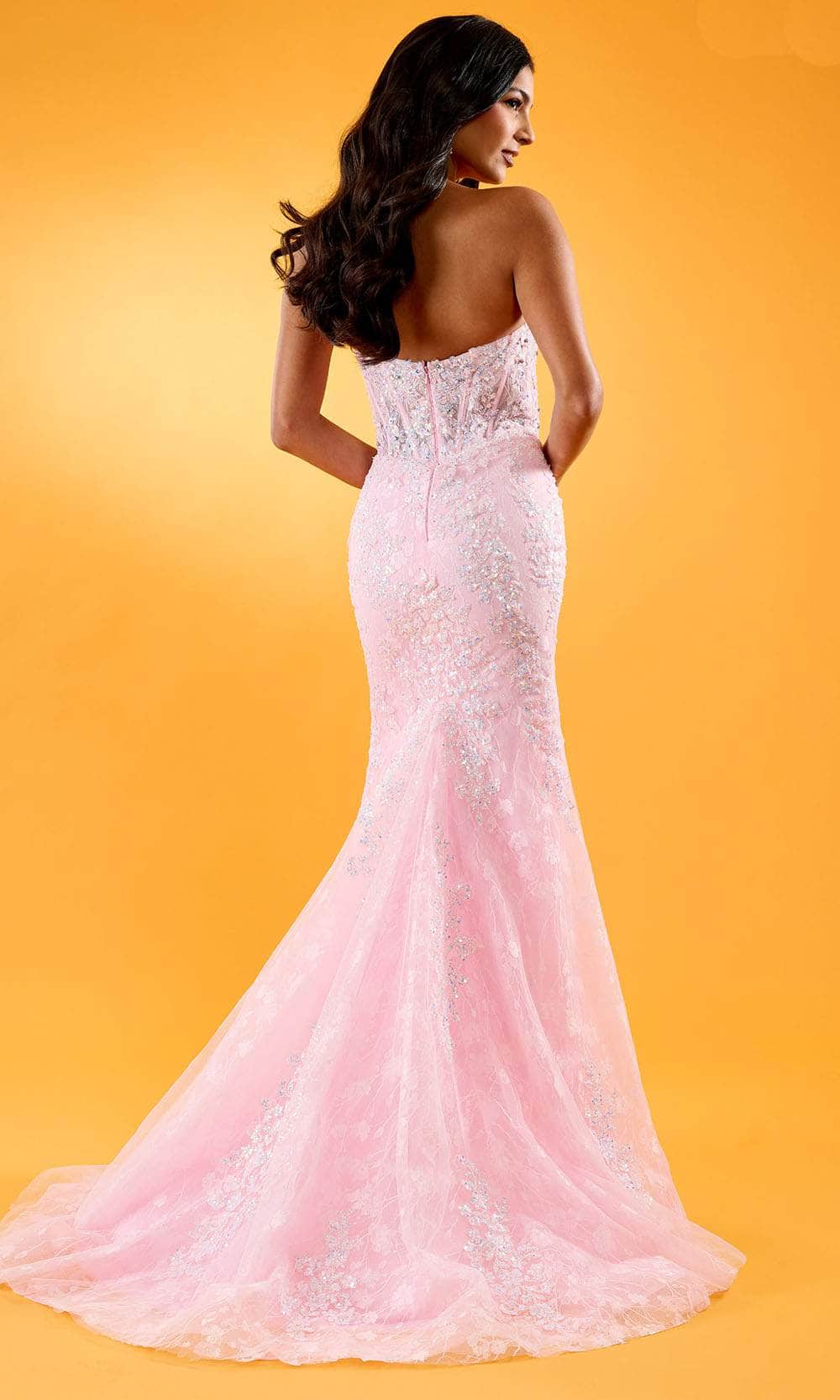 Rachel Allan 70566 - Floral Mermaid Prom Dress