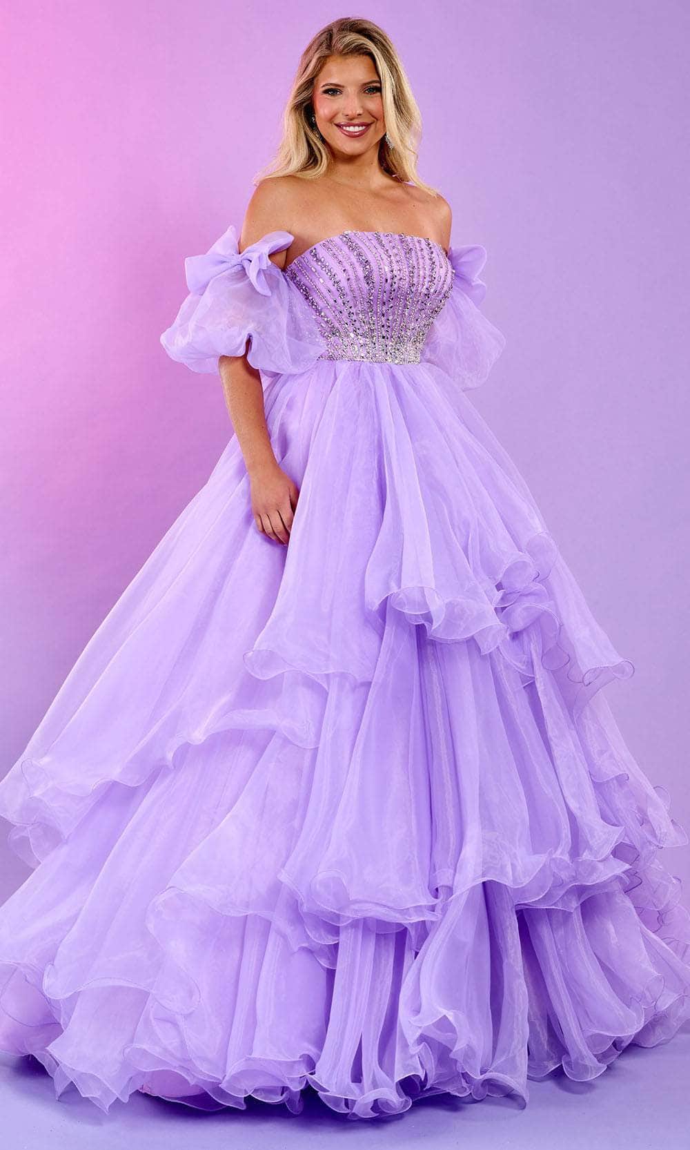 Rachel Allan 70570 - Beaded Bodice Ballgown Ball Gowns 00 / Lilac