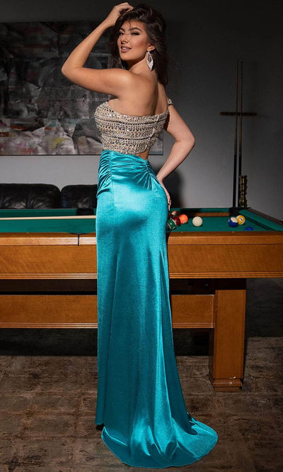 Rachel Allan 70573 - Jewel Asymmetrical Prom Dress