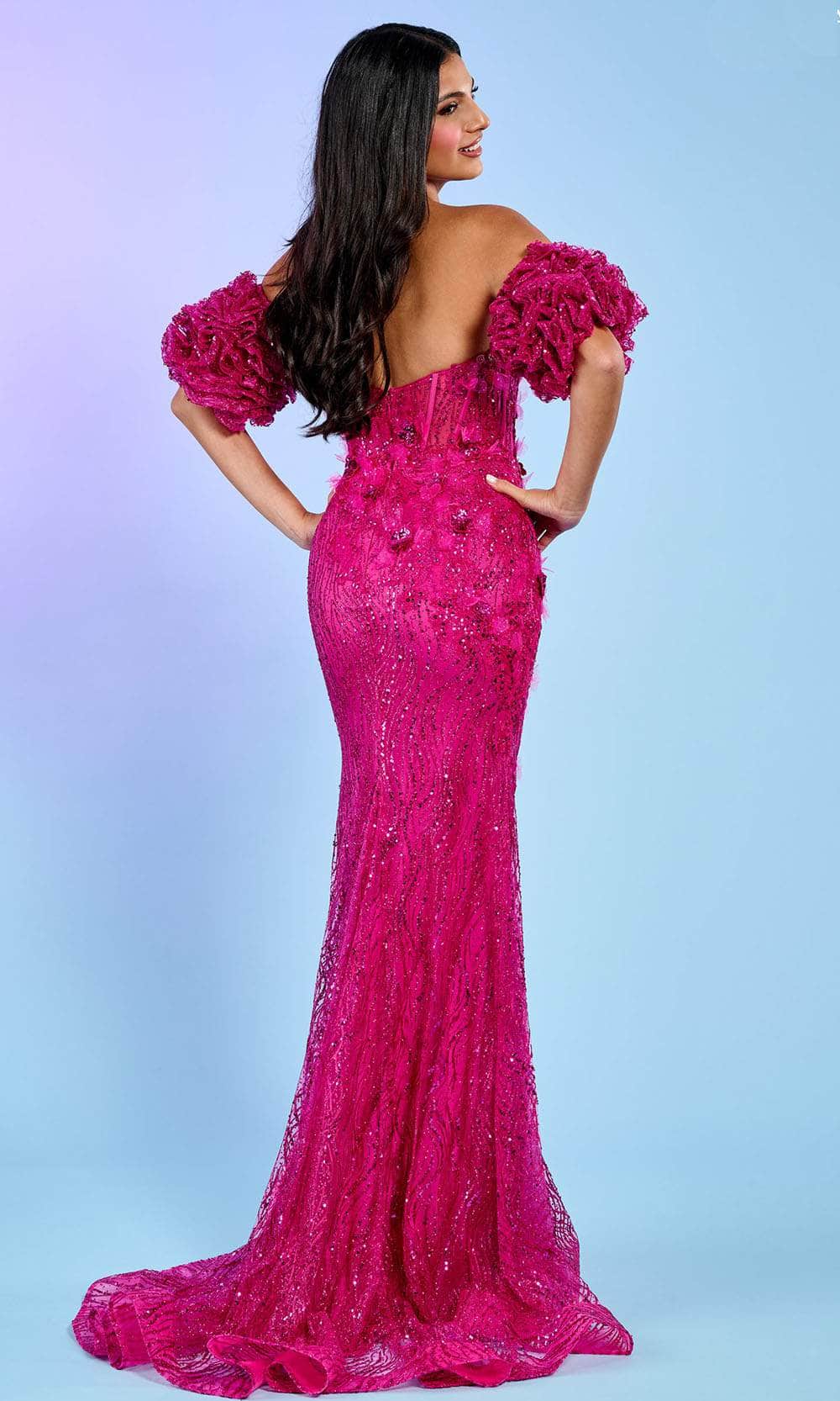 Rachel Allan 70580 - Floral Corset Prom Dress