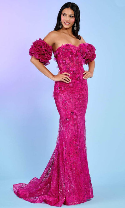 Rachel Allan 70580 - Floral Corset Prom Dress