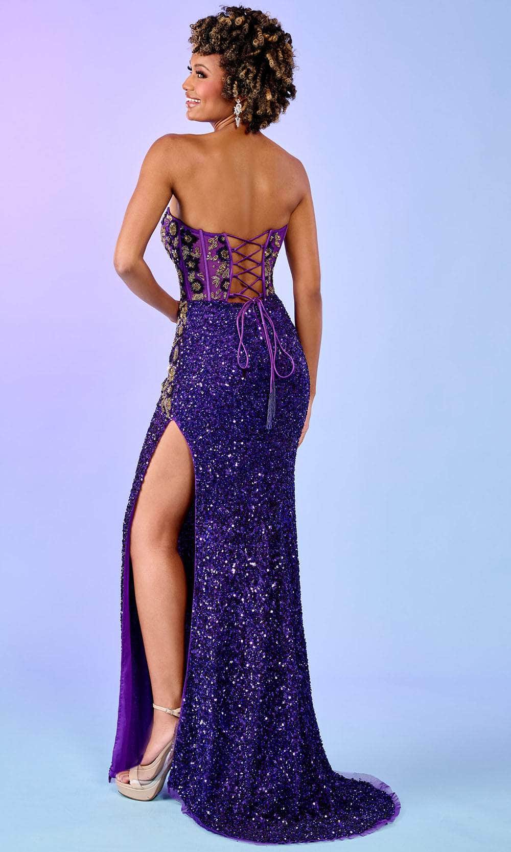 Rachel Allan 70650 - Strapless Embellished Prom Gown