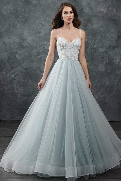 Rachel Allan Bridal - M644 Sleeveless Beaded Bodice Tulle Wedding Gown Special Occasion Dress