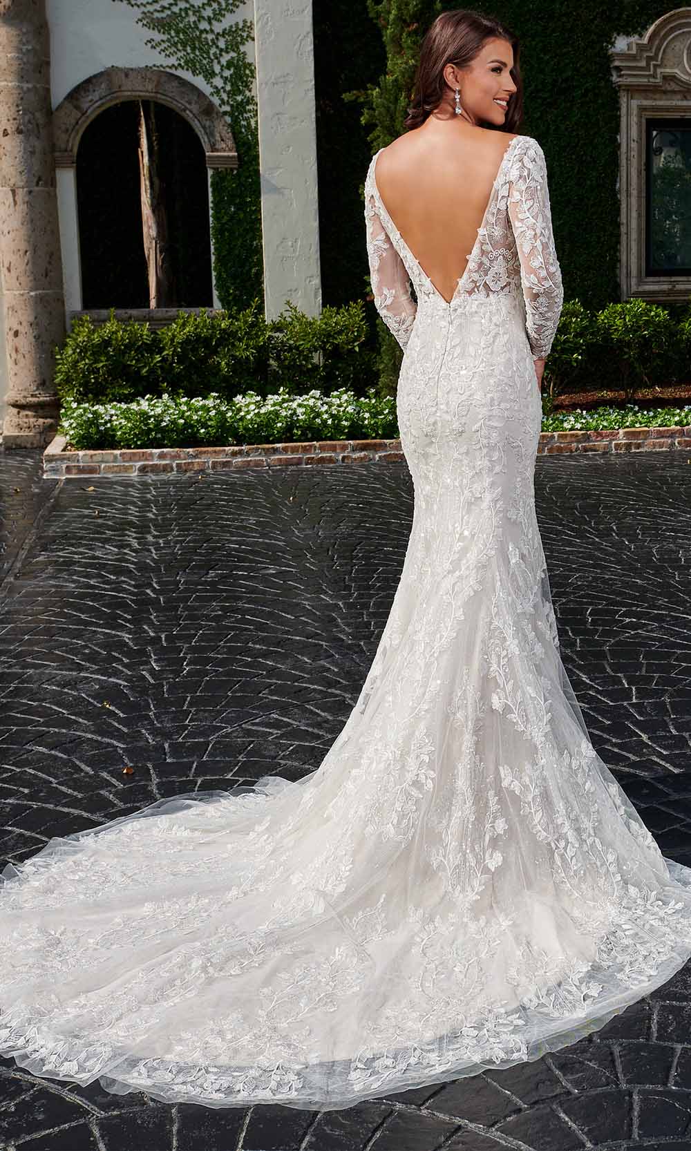 Rachel Allan Bridal Rb3162 - Long Sleeves Bridal Gown