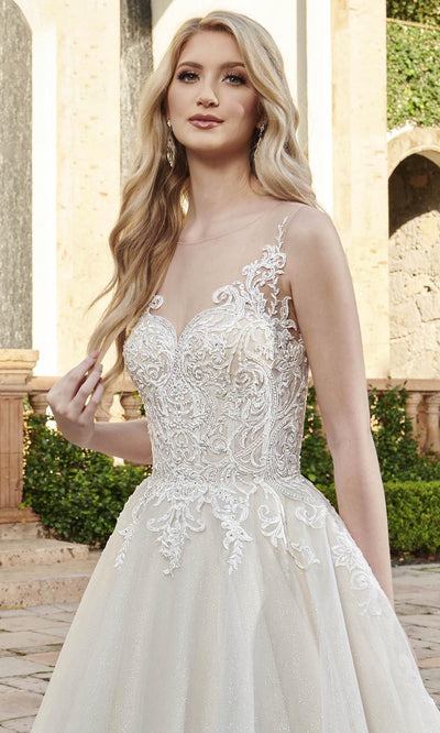 Rachel Allan - M794 Glittered Tulle A Line Wedding Gown Special Occasion Dress