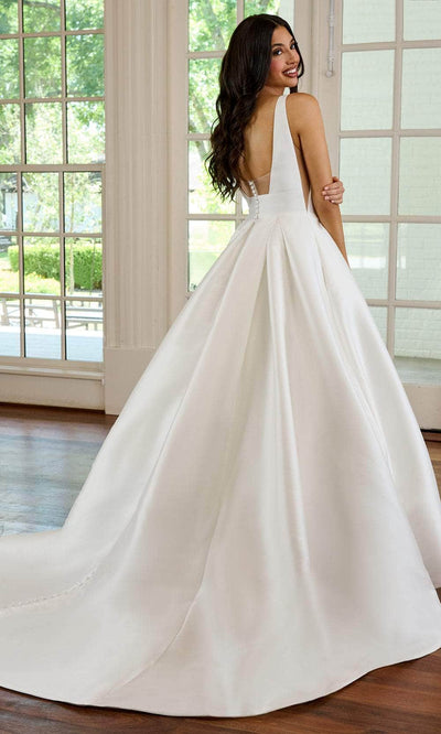 Rachel Allan RB2177 - Sleeveless Illusion Side Bridal Gown