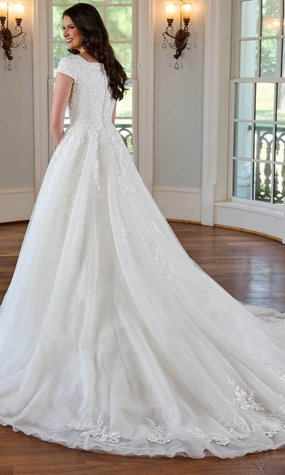 Rachel Allan RB3184 - Cap Sleeve A-Line Bridal Gown
