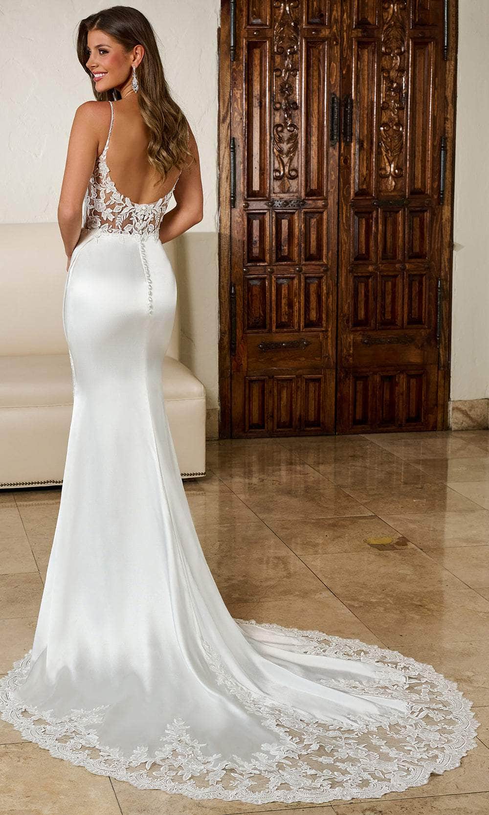 Rachel Allan RB3186 - Sleeveless Embroidered Bridal Gown