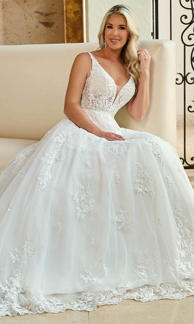 Rachel Allan RB3190 - Floral Lace A-Line Bridal Gown