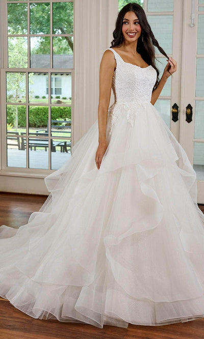 Rachel Allan RB3191 - Ruffled Tulle Bridal Gown Bridal Dresses 0 / Ivory