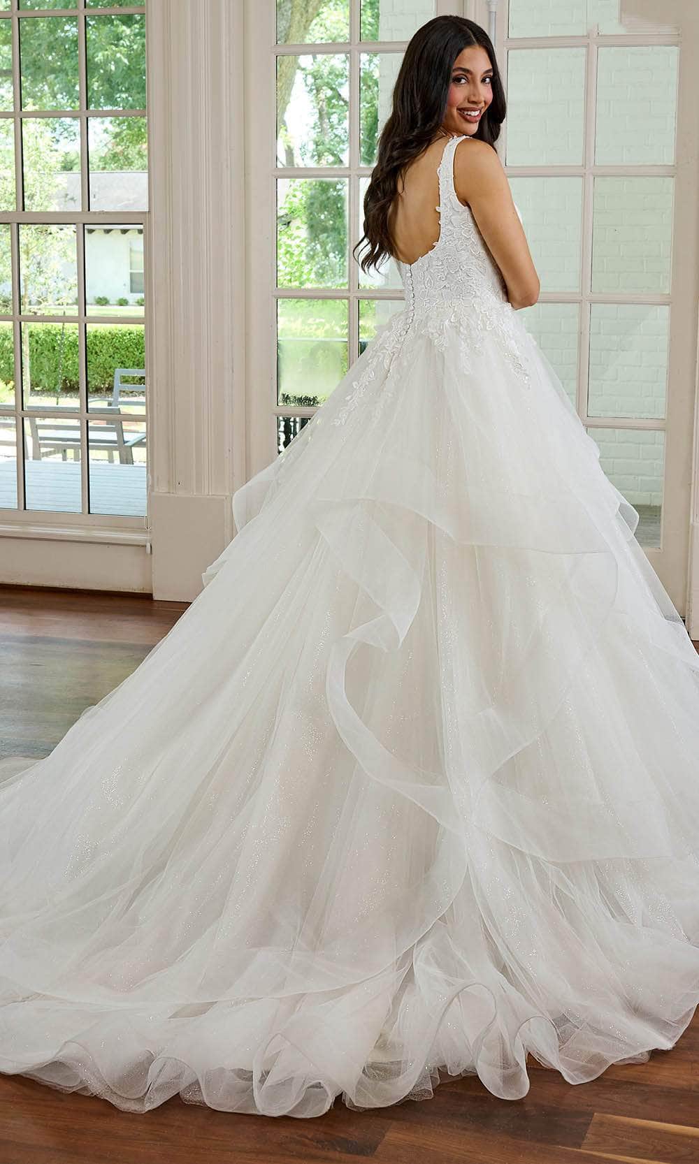 Rachel Allan RB3191 - Ruffled Tulle Bridal Gown