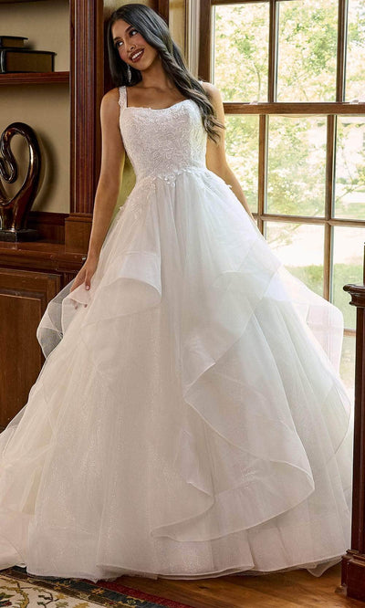 Rachel Allan RB3191 - Ruffled Tulle Bridal Gown