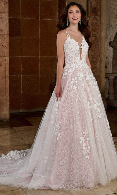 Rachel Allan RB3197 - Sequin Lace Bridal Gown Bridal Dresses 0 / Ivory Blush